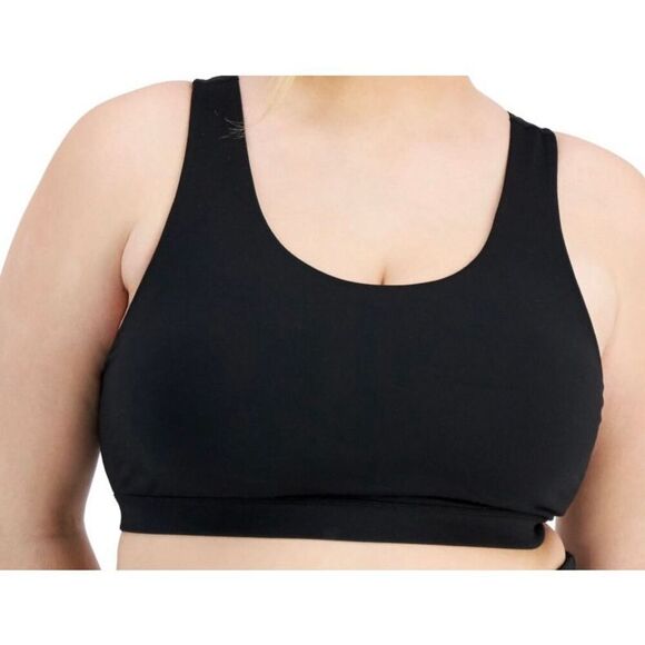 Ideology Plus Size Sweat Set Sports Bra Black Size 3X - Picture 1 of 3